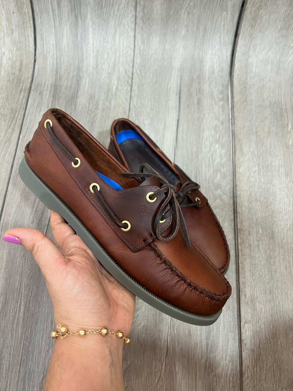 ZAPATOS DE HOMBRE SPERRY AMARETTO SUELA GOMA  SP01EM110